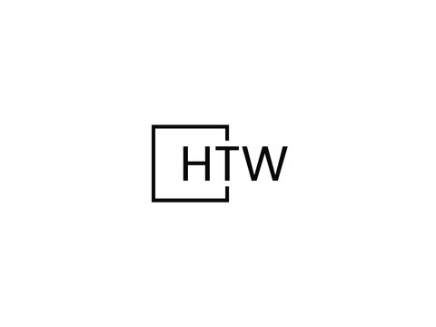 HTW letter initial logo design vector illustration