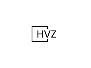 HVZ letter initial logo design vector illustration