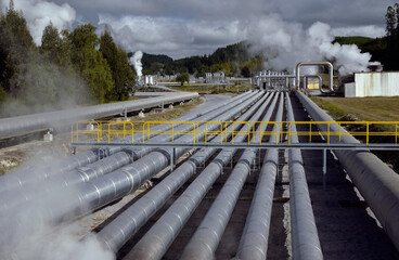 Geothermal power plant - New Zealand