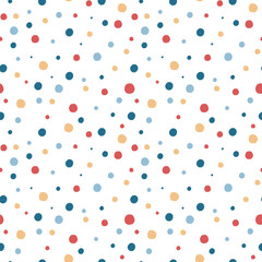 Fototapeta premium Birthday seamless pattern, Party repeat wallpaper, Celebration backdrop, Wrapping paper background, Birthday cake , Ballon, Children party ornament