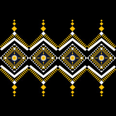 Ethnic seamless pattern traditional Design for clothing,background,carpet,wallpaper,wrapping,Batik,fabric,Vector illustration.embroidery style.