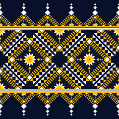 Ethnic seamless pattern traditional Design for clothing,background,carpet,wallpaper,wrapping,Batik,fabric,Vector illustration.embroidery style.
