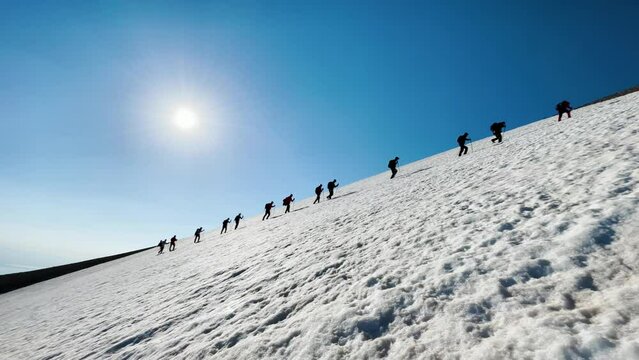traditional summit hikes by professional climbers