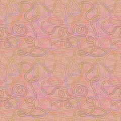 Cartoon waves seamless abstract pattern for textiles and packaging and gifts and cards and linens and kids