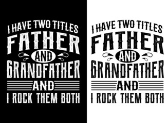 Father's day t shirt design, vector element