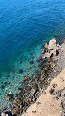 paisaje de mar mediterráneo 