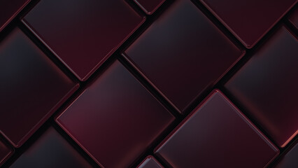 Block of glossy square cells