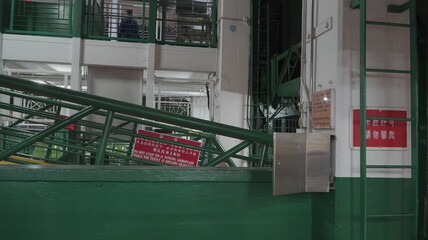 Ferry is approaching, please stand behind the yellow line.