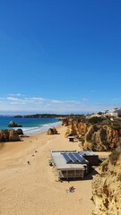 Naklejka premium Coastline Algarve, Portugal, Portimao Küste