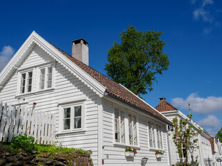 Die Altstadt von Stavanger in Norwegen