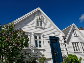 Die Altstadt von Stavanger in Norwegen