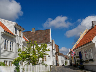 Die Altstadt von Stavanger in Norwegen