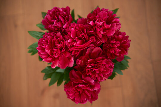 bouquet of peonies. Beautiful bouquet. Close-up of peonies. floral background 