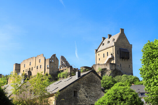View of the Castle of Larochette, Luxembourg