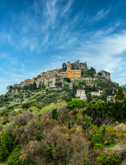 Fototapeta na wymiar Eze a beautiful hilltop medieval village in the south of France