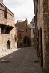 Fototapeta premium street in the old town in Belgium