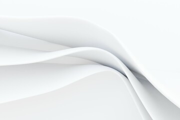 Abstract white Architecture Background. 3d render. Modern Geometric Wallpaper. Futuristic Technology Design