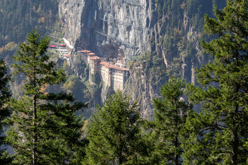 Sumela and remote view Mother monastery Trabzon