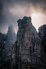 Campanile di val Montanaia, Nationalpark in den Dolomiten