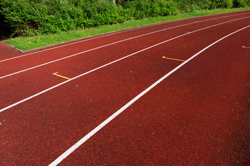 Empty Running Track mock up