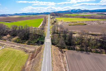 ジェットコースターの路（北海道上富良野町）