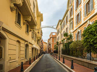 Beautiful streets of Monte Carlo Monaco