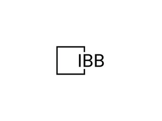 Obraz premium IBB letter initial logo design vector illustration