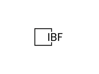 Obraz premium IBF letter initial logo design vector illustration