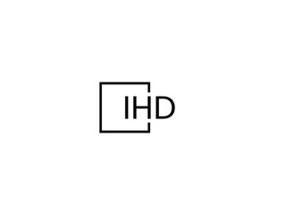 IHD letter initial logo design vector illustration