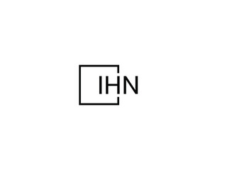 IHN letter initial logo design vector illustration