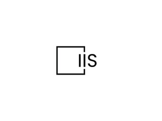 IIS letter initial logo design vector illustration