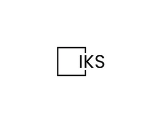 IKS letter initial logo design vector illustration