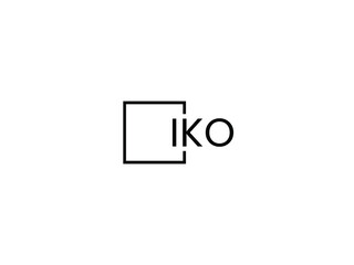 IKO letter initial logo design vector illustration
