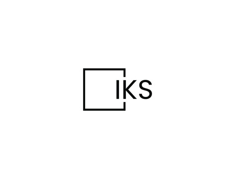 IKS letter initial logo design vector illustration