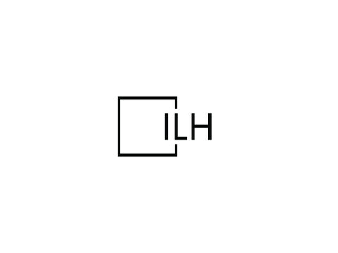ILH letter initial logo design vector illustration