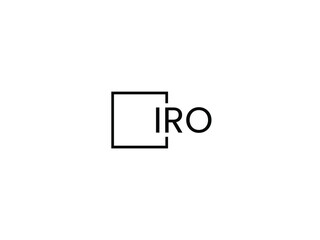 IRO Letter Initial Logo Design Vector Illustration