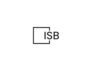 Obraz premium ISB Letter Initial Logo Design Vector Illustration