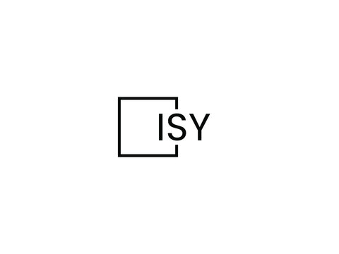 ISY Letter Initial Logo Design Vector Illustration