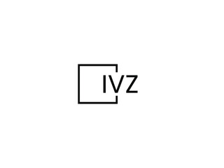 IVZ letter initial logo design vector illustration