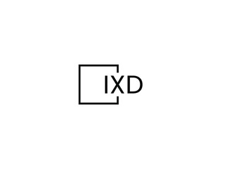 IXD letter initial logo design vector illustration