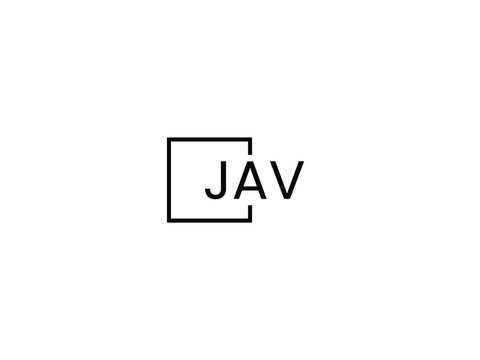 JAV letter initial logo design vector illustration