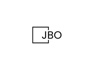 Fototapeta premium JBO letter initial logo design vector illustration