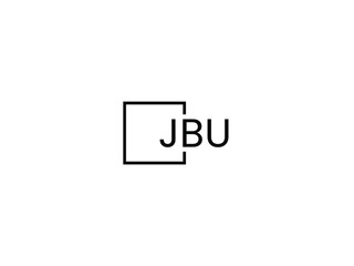 JBU letter initial logo design vector illustration