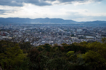 View of the town from the mountain
