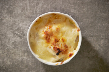 Homemade Cup Cheese Gratin