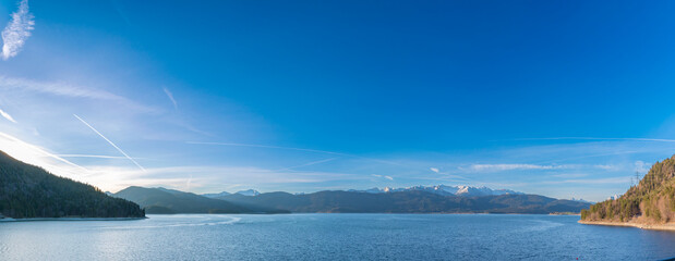 lake and mountains (Lake Kochel, Bavaria)