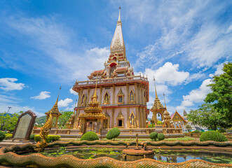 Old traditional buddhist temple in the Thailand