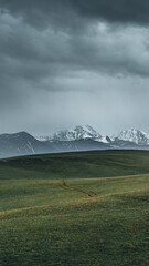 Fototapeta premium landscape with clouds