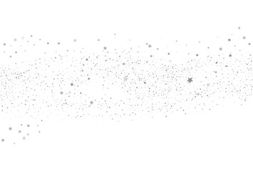 Light silver glitter confetti background. White festive texture.
