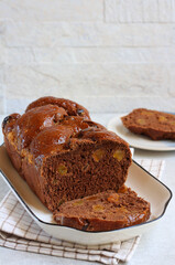 Cholate and apricot bread
